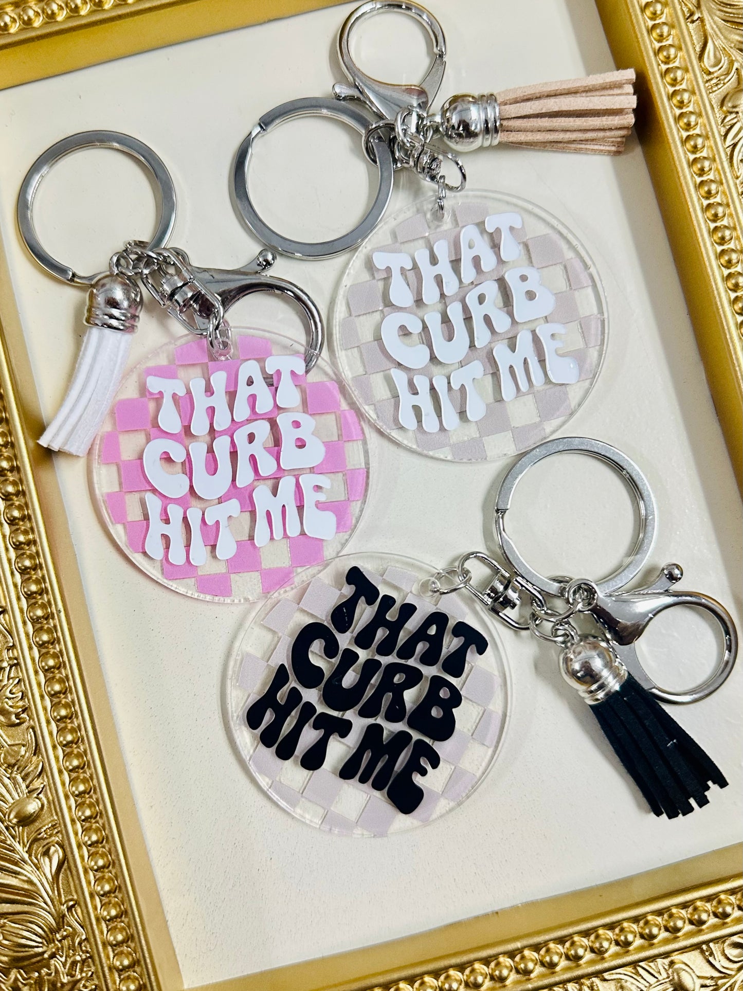 Circle Keychain-Curb Hit Me