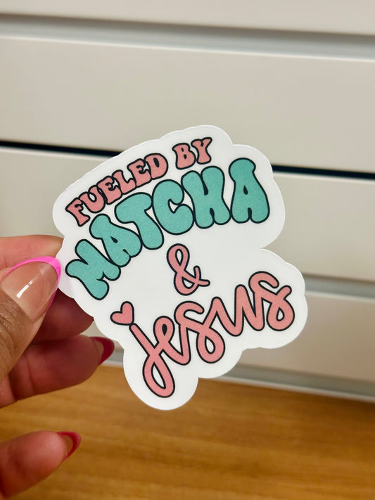 Sticker-Matcha & Jesus