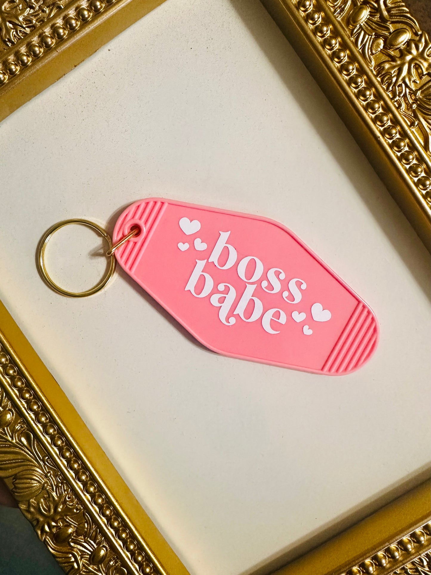 Motel Keychain-Boss Babe